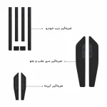 ضربه گیر خودرو کد CB-J5 مناسب برای جک J5 مجموعه 14 عددی - تصویر 2