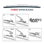 تیغه برف پاک‌کن پاسیکو مدل HYBRID PLUS مناسب برای رانا پلاس بسته 2 عددی - تصویر 8