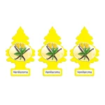 خوشبوکننده خودرو لیتل تریس مدل Trees رایحه Vanillaroma بسته 3 عددی