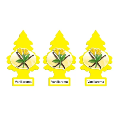 خوشبوکننده خودرو لیتل تریس مدل Trees رایحه Vanillaroma بسته 3 عددی