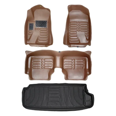 کفپوش پنج بعدی خودرو پانیذ مدل EVA مناسب برای پژو 405 دوگانه سوز به همراه کفپوش صندوق