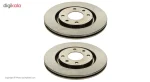 دیسک چرخ جلو کد 01 مناسب برای پژو 405 بسته 2 عددی - تصویر 3