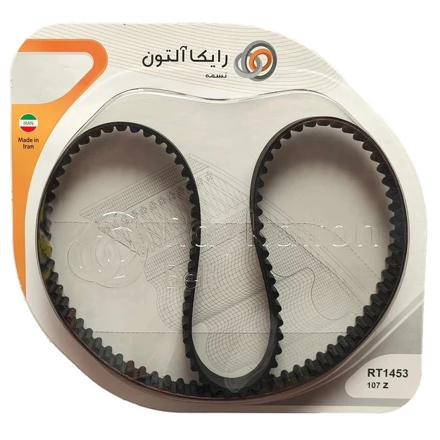 45e1c65316abcb496086e51a99cf2d75bbf08ab0_1762302251-1.webp تسمه تایم رایکالتون مدل 107 دندانه RT-1453 مناسب برای تیبا 2 - تصویر 1