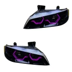 چراغ جلو خودرو گروه پژوهش صنعت مدرن مدل 3D-I8-Purp مناسب برای پژو پارس بسته دو عددی