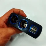 تبدیل شارژر فندکی خودرو آلسون طرح چراغ دار کد OLESSON - تصویر 2