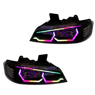 چراغ جلو خودرو گروه پژوهش صنعت مدرن مدل BMW فولکالر مناسب برای پژو پارس بسته دو عددی