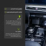 برچسب محافظ مانیتور و کنسول خودرو مولتی نانو مدل X-F1T مناسب برای تویوتا لوین هیبرید مجموعه 9 عددی - تصویر 6