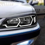 چراغ جلو خودرو گروه پژوهش صنعت مدرن مدل BMW-F32-W مناسب برای پژو پارس بسته دو عددی - تصویر 3