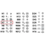 لامپ هدلایت خودرو سام مدل U10 پایه H7 بسته 2 عددی - تصویر 2