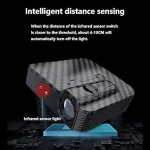 چراغ لوگو زیر درب خودرو وایرلس مدل ولکام لایت طرح کربن بسته دو عددی مناسب برای پژو - تصویر 5