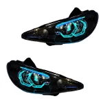 چراغ جلو خودرو گروه پژوهش صنعت مدرن مدل 3D-Hexa-B فولکالر دو حالته مناسب برای پژو 206 بسته دو عددی - تصویر 6