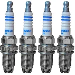 شمع خودرو بوش مدل 2 پلاتین پایه کوتاه مناسب برای کیا ریو بسته 4 عددی