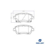 لنت ترمز جلو لنت پارس کد 1-23510 مناسب برای تویوتا اکو - تصویر 5