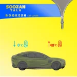 چادر خودرو سوزن طلا روکش مدل STR0M مناسب برای فولکس بیتل - تصویر 7