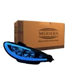 چراغ جلو خودرو گروه پژوهش صنعت مدرن مدل 3D-Wild مولتی کالر مناسب برای پژو 206 بسته دو عددی - تصویر 6