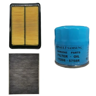 فیلتر روغن خودرو رنو مدل 15208-5758R مناسب برای رنو کولیوس به همراه فیلتر هوا و کابین